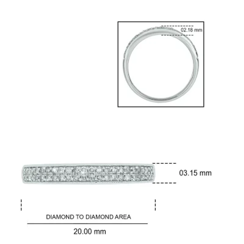 1/4 ct. t.w. Diamond Anniversary Band in Sterling Silver