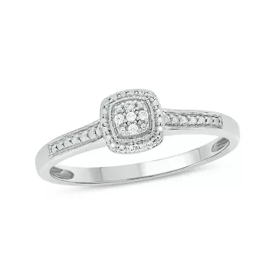 Diamond Accent Promise Ring In Sterling Silver