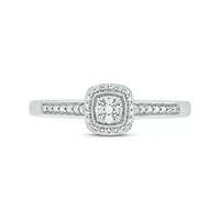 Diamond Accent Promise Ring In Sterling Silver