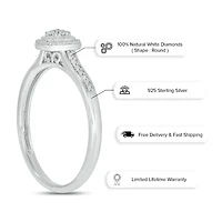 Diamond Accent Promise Ring In Sterling Silver