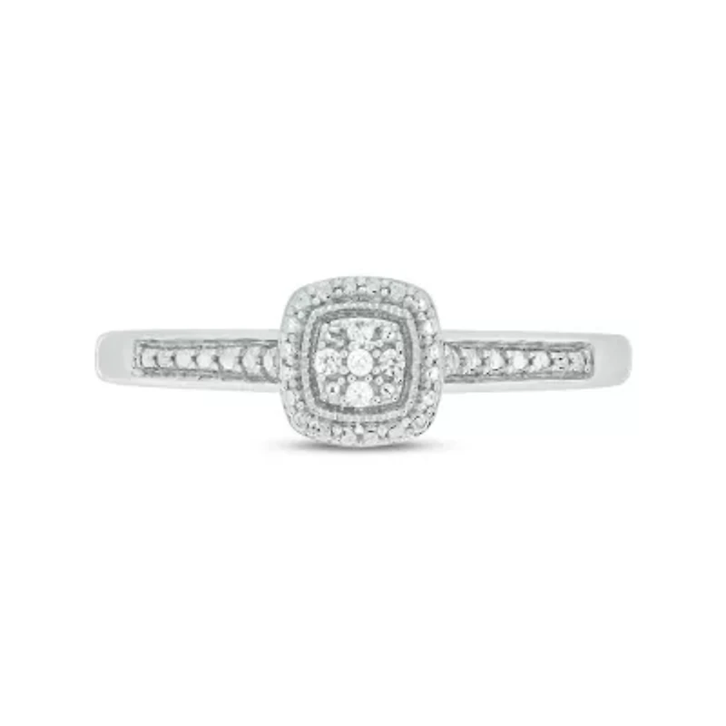 Diamond Accent Promise Ring In Sterling Silver