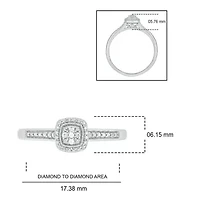 Diamond Accent Promise Ring In Sterling Silver