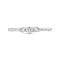 1/10 ct. t.w. Diamond Three Stone Promise Ring In Sterling Silver