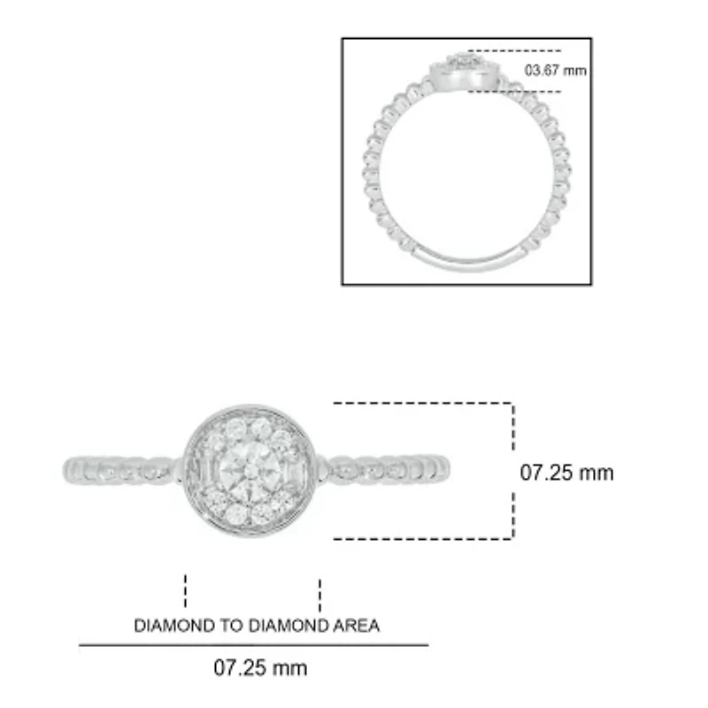 1/5 ct. t.w. Diamond Promise Ring In Sterling Silver