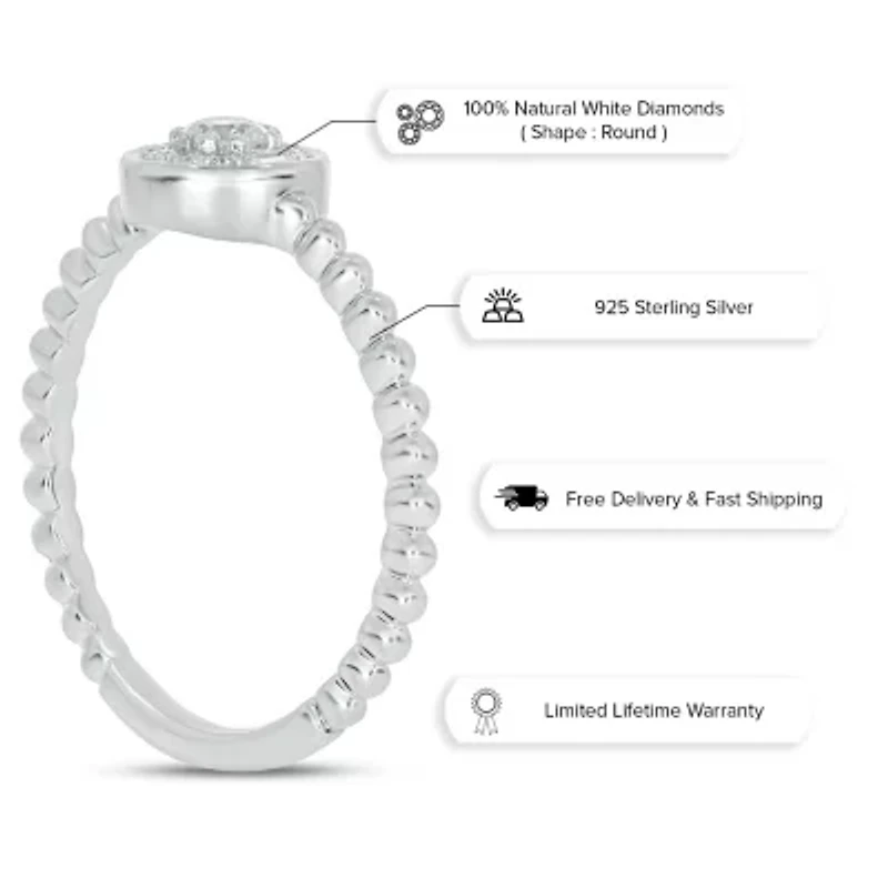 1/5 ct. t.w. Diamond Promise Ring In Sterling Silver