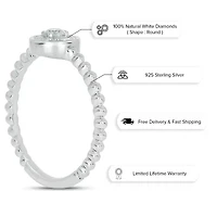 1/5 ct. t.w. Diamond Promise Ring In Sterling Silver
