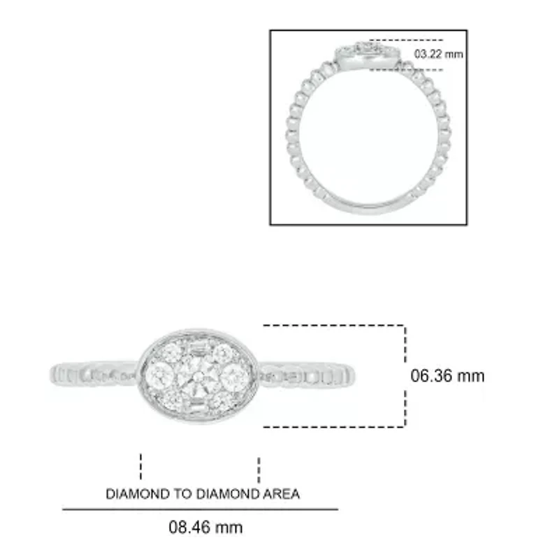 1/5 ct. t.w. Diamond Promise Ring In Sterling Silver