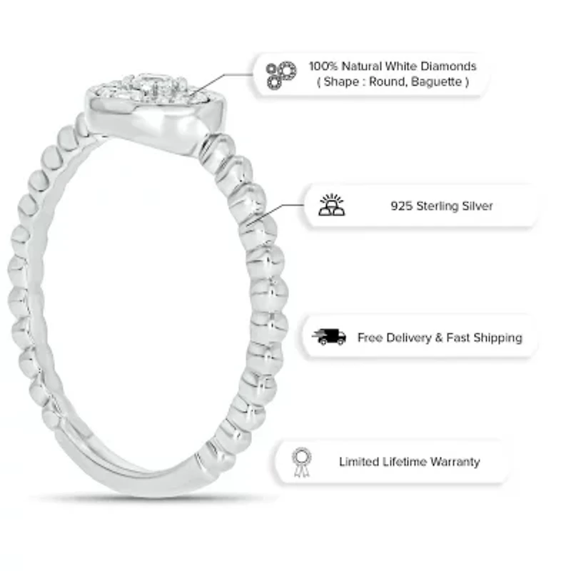 1/5 ct. t.w. Diamond Promise Ring In Sterling Silver