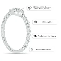 1/5 ct. t.w. Diamond Promise Ring In Sterling Silver