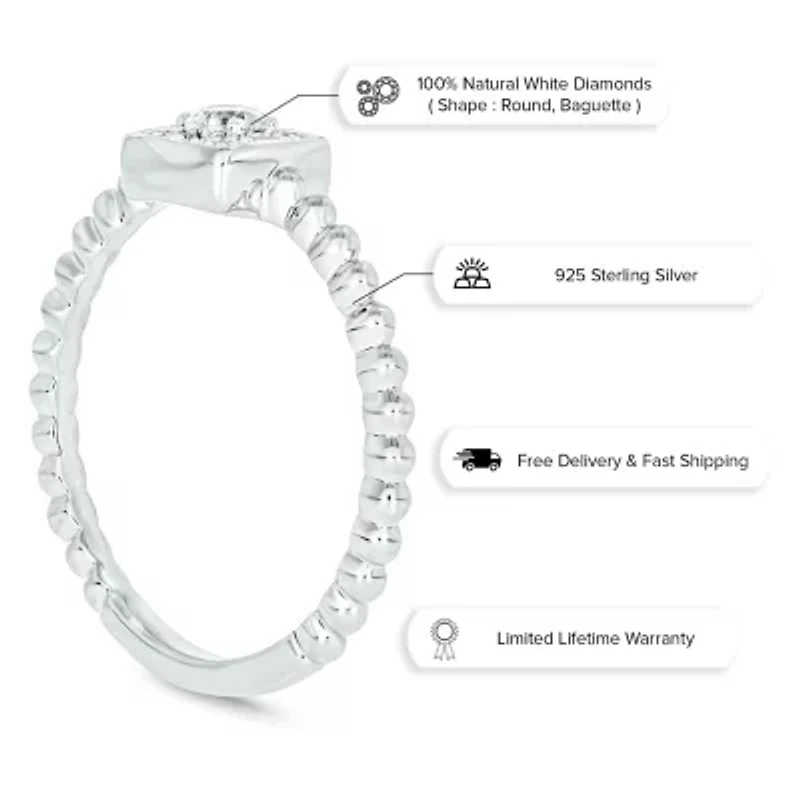 1/5 ct. t.w. Diamond Promise Ring In Sterling Silver