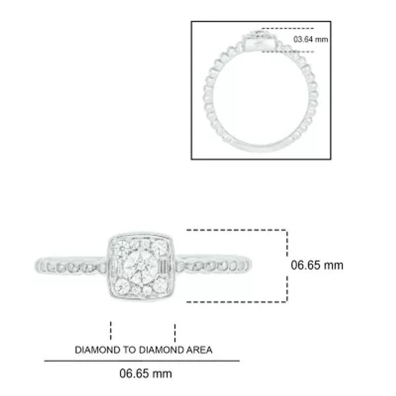 1/5 ct. t.w. Diamond Promise Ring In Sterling Silver