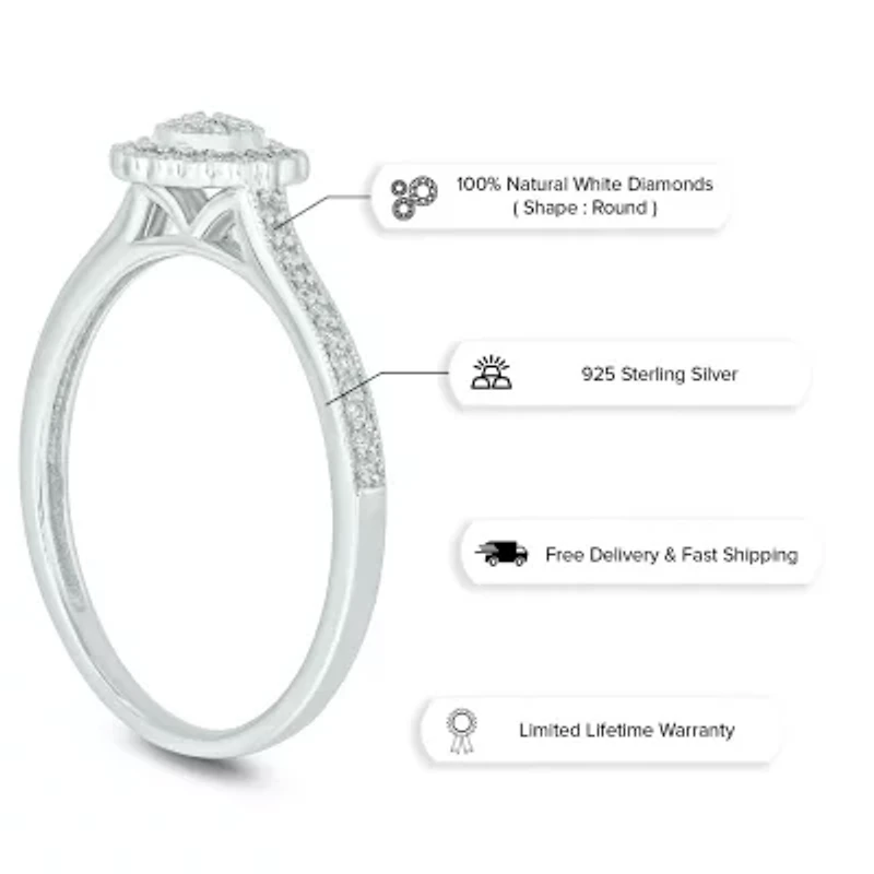 1/5 ct. t.w. Diamond Promise Ring In Sterling Silver