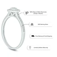1/5 ct. t.w. Diamond Promise Ring In Sterling Silver