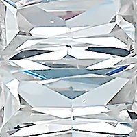 Sterling Silver Two Tone Crucifix with Cubic Zirconia Baguette Ring