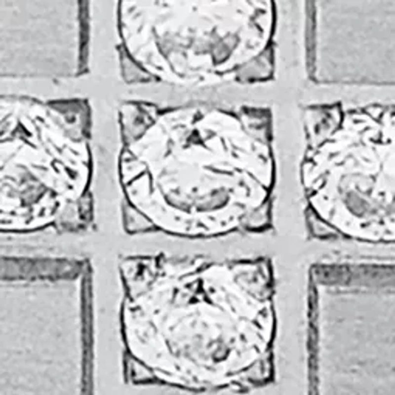 Stainless Steel and Gold Ion Plated Cubic Zirconia Cross Band Ring