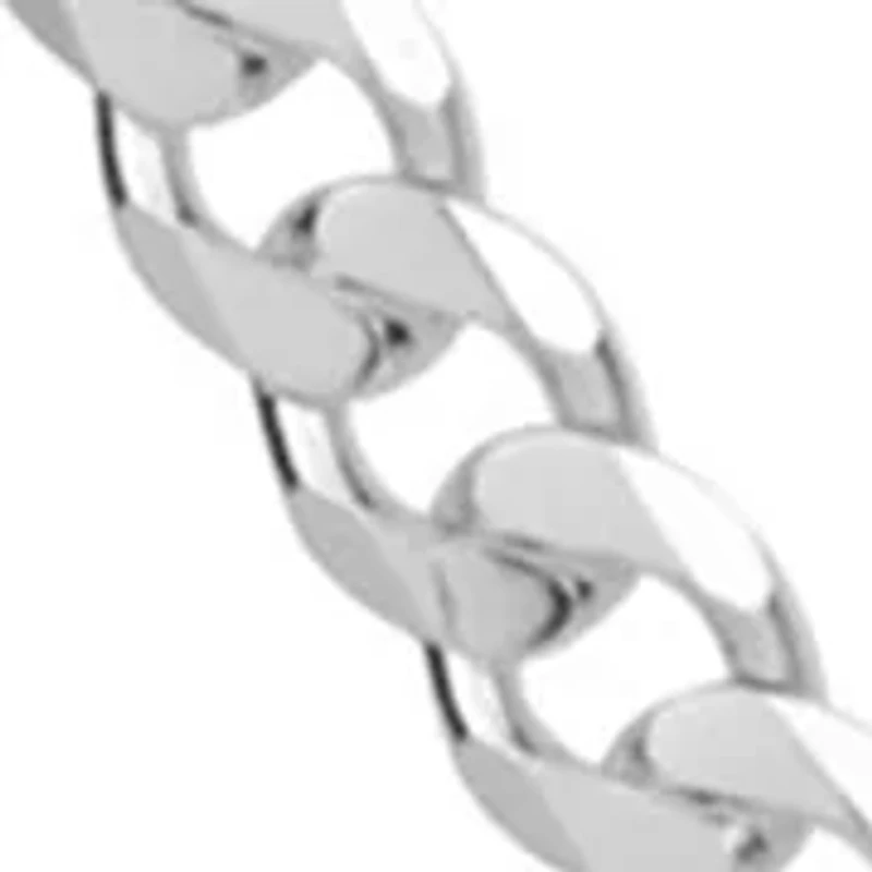 Diamond Cut 30 Inch Grometta Chain in Sterling Silver