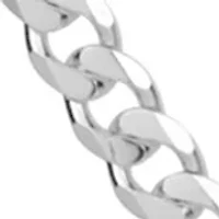 Diamond Cut 30 Inch Grometta Chain in Sterling Silver