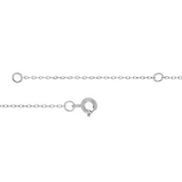 Sterling Silver Mother of Pearl and Cubic Zirconia 10mm Flower Pendant 16+2-Inch Necklace