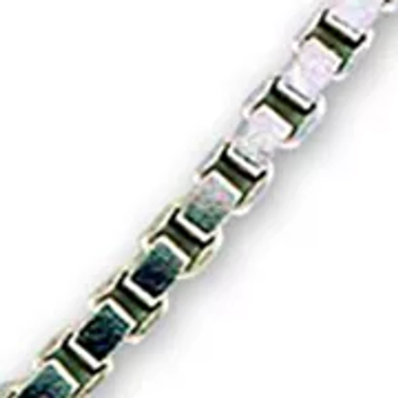 Diamond Cut 18 Inch Box Chain in Sterling Silver