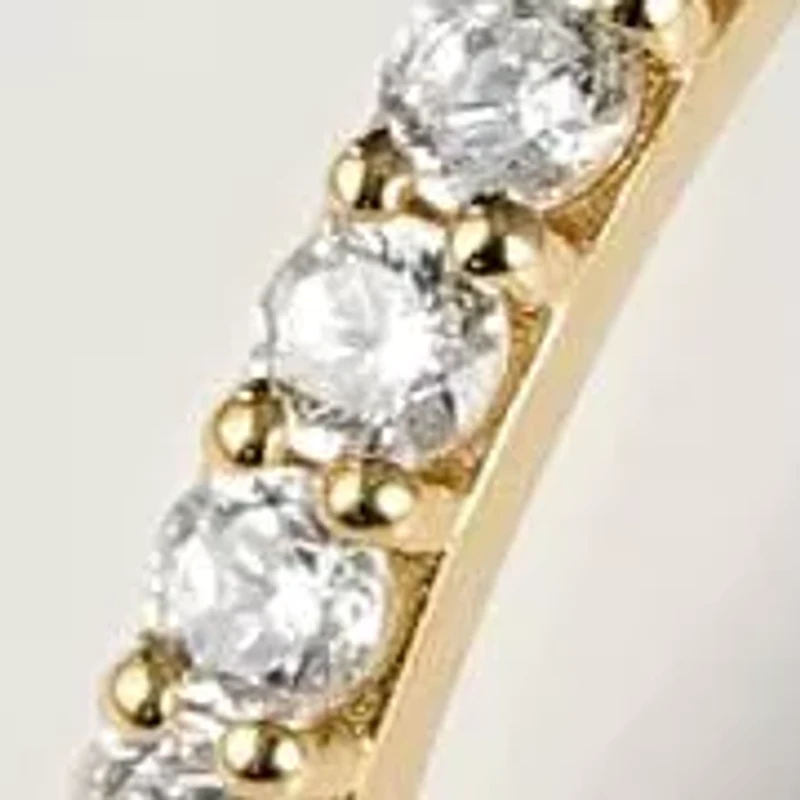 Lab Created 14k Gold grown diamond ctw eternity ring