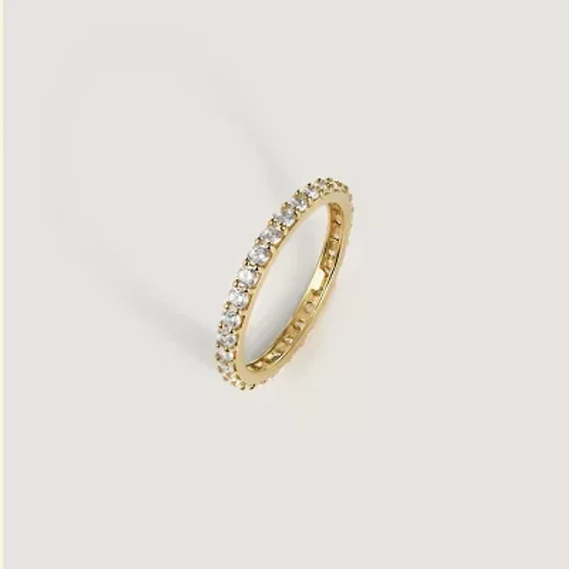 Lab Created 14k Gold grown diamond ctw eternity ring
