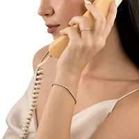 Lab Created 14k Gold grown diamond 2.98 ctw tennis bracelet