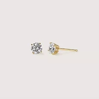 Lab Created 14k Gold Lab grown diamond ctw round cut stud earrings