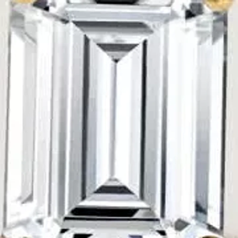 Lab Created 14k Gold Lab grown diamond ctw emerald cut stud earrings