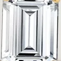 Lab Created 14k Gold Lab grown diamond ctw emerald cut stud earrings