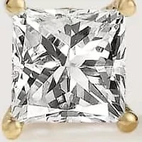 Lab Created 14k Gold Lab grown diamond ctw square cut stud earrings