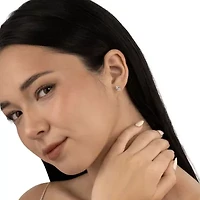 Lab Created 14k Gold Lab grown diamond 1 ctw oval cut stud earrings