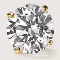 Lab Created 14k Gold Lab grown diamond 0.5ctw round cut stud earrings