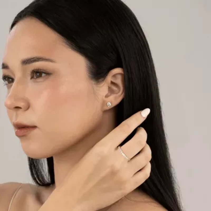 Lab Created 14k Gold Lab grown diamond 0.5ctw round cut stud earrings