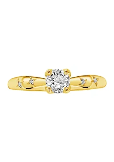 WEB 14KY 1/3CTW RD DIA ENG RING