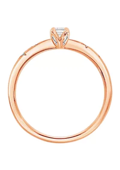 WEB 14KR 1/3CTW EM/RD DIA ENG RING