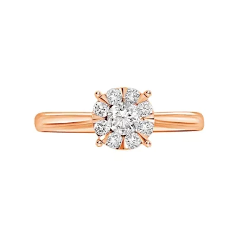 WEB 14KR LR /8CTW RD DIA ENG RING