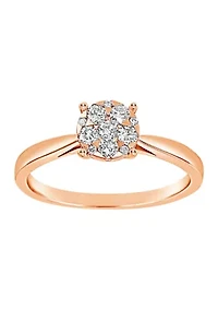 WEB 14KR LR 1/4CTW RD DIA ENG RING