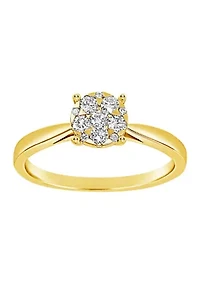 WEB 14KY LR 1/4CTW RD DIA ENG RING