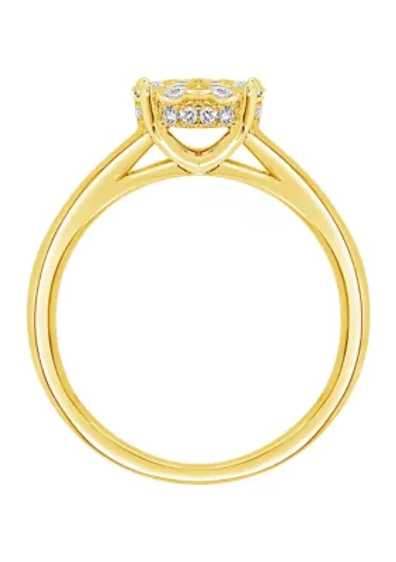 WEB 14KY LR 3/8CTW RD DIA ENG RING