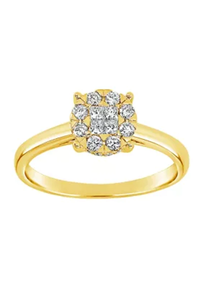 WEB 14KY LR 3/8CTW RD DIA ENG RING