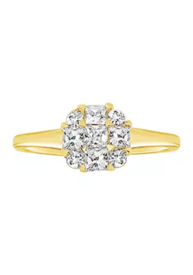 WEB 14KY LR 1/2CTW RD/PRI DIA ENG RING