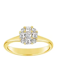 WEB 14KY LR 1/2CTW RD/PRI DIA ENG RING