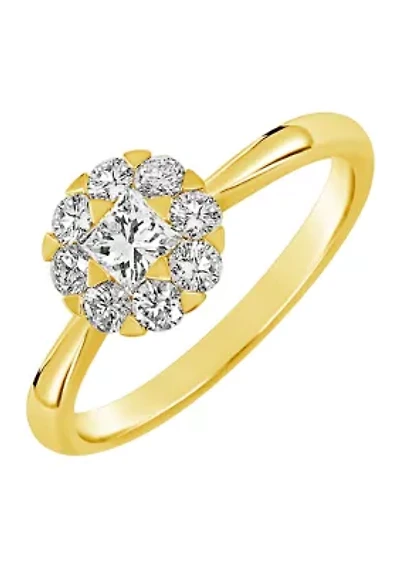 WEB 14KY LR /8CTW RD DIA ENG RING