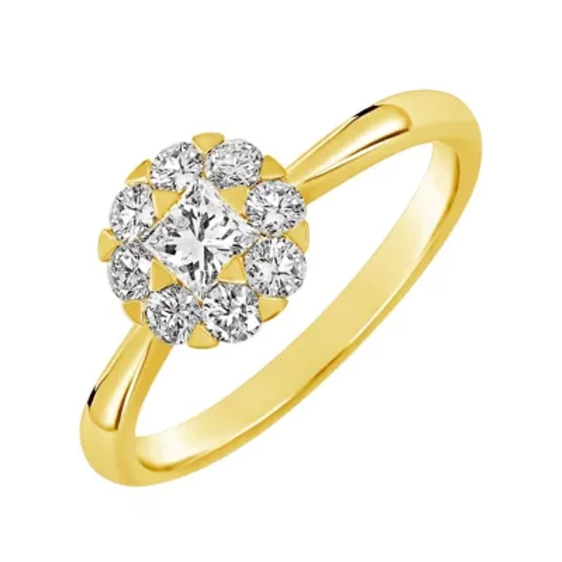 WEB 14KY LR /8CTW RD DIA ENG RING