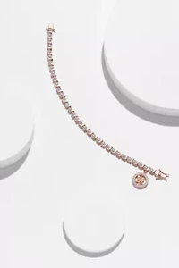 Diamond Accent Angel Bracelet Silver, 18K Yellow Gold or Rose Over Bronze