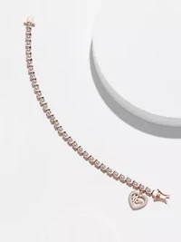 Diamond Accent Mom Bracelet Silver, 18K Yellow Gold or Rose Over Bronze
