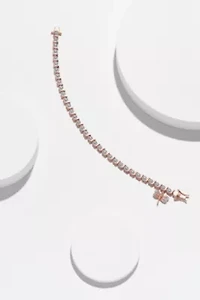 Diamond Accent Dragonfly Bracelet Silver, 18K Yellow Gold or Rose Over Bronze