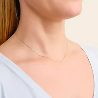 10k Yellow Gold Diamond Cut Elegant Rolo Chain Necklace, Available 16" or 18"
