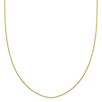 10k Yellow Gold Elegant Diamond Cut Rolo Belcher Chain Necklace, Available 16", 18" or 20"