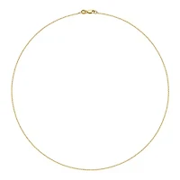10k Yellow Gold Diamond Cut Rolo Chain Necklace, Available 16" or 18"